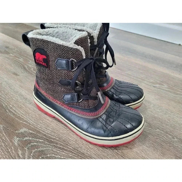 Sorel Tivoli Herringbone‎ Waterproof Winter Snow Duck Boots size 6.5 #5 - Picture 1 of 8